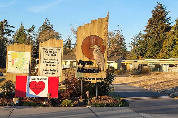 Entrance to Ayre Manor Property